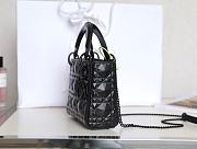 Fortok Dior Lady Dior Diamond Black 17 x 15 x 7 cm - 6