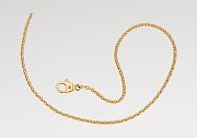 Fortok Louis Vuitton Gold Chain 46cm - 1