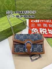 Fortok Gucci Dionysus Denim 16.5x 10x 4 cm - 1
