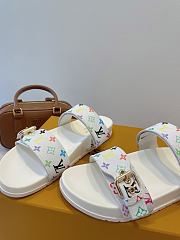 Fortok Louis Vuitton x TM Bom Dia Flat Comfort Mule White - 2