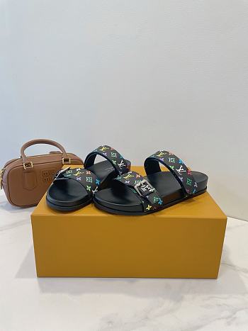 Fortok Louis Vuitton x TM Bom Dia Flat Comfort Mule Black