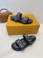 Fortok Louis Vuitton x TM Bom Dia Flat Comfort Mule Black - 6