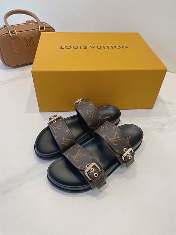 Fortok Louis Vuitton Bom Dia Flat Comfort Mule 1AAW8H