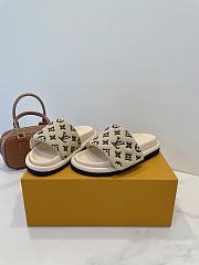 Fortok Louis Vuitton Pool Pillow Flat Comfort Mule Off-White - 6