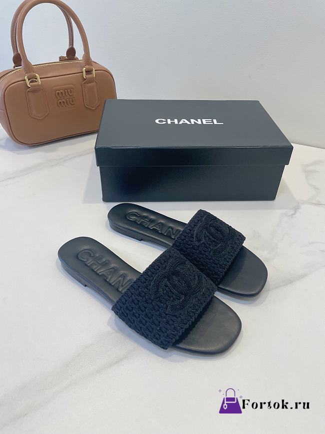 Fortok Gucci Slides Logo Black - 1