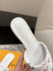 Fortok Louis Vuitton x x TM 6AM Flat Mule Blanc 1AGVWK - 2