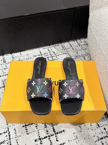 Fortok Louis Vuitton x x TM 6AM Flat Mule Noir 1AGVXM