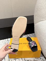 Fortok Louis Vuitton x x TM 6AM Flat Mule Noir 1AGVXM - 2