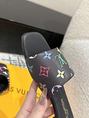 Fortok Louis Vuitton x x TM 6AM Flat Mule Noir 1AGVXM - 3
