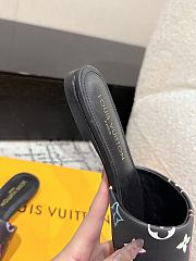 Fortok Louis Vuitton x x TM 6AM Flat Mule Noir 1AGVXM - 5