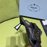Fortok Prada Women's Black Leather Mules - 6