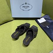Fortok Prada Women's Black Leather Mules - 2