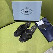 Fortok Prada Women's Black Leather Mules - 4