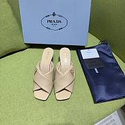 Fortok Prada Women's Beige Leather Mules - 1