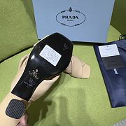 Fortok Prada Women's Beige Leather Mules - 3