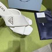 Fortok Prada Women's White Leather Mules - 4
