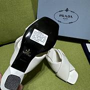 Fortok Prada Women's White Leather Mules - 2