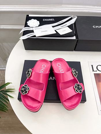 Fortok Chanel Sandals Hot Pink