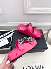Fortok Chanel Sandals Hot Pink - 5
