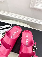 Fortok Chanel Sandals Hot Pink - 3