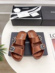 Fortok Chanel Sandals Brown - 1