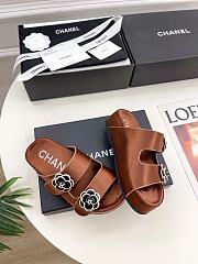 Fortok Chanel Sandals Brown - 3