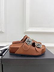 Fortok Chanel Sandals Brown - 5