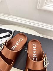 Fortok Chanel Sandals Brown - 6