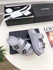 Fortok Chanel Sandals Purple Grey - 6