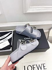 Fortok Chanel Sandals Purple Grey - 3