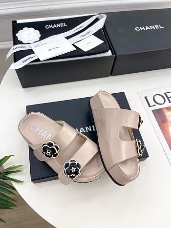 Fortok Chanel Sandals Light Brown