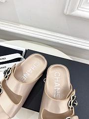 Fortok Chanel Sandals Light Brown - 4