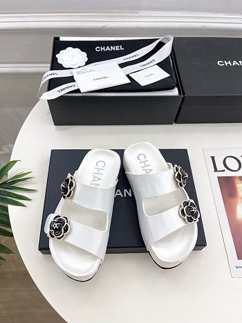 Fortok Chanel Sandals White 02