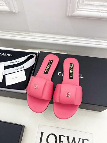 Fortok Chanel Slippers Pink