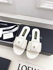 Fortok Chanel Slippers White - 1