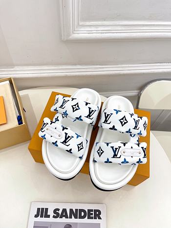Fortok Louis Vuitton Nautical Pool Pillow Comfort Mule 1AHMKH