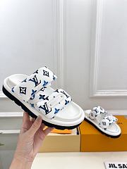 Fortok Louis Vuitton Nautical Pool Pillow Comfort Mule 1AHMKH - 3