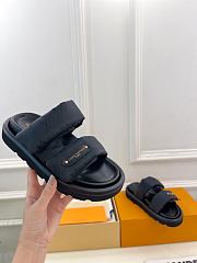 Fortok Louis Vuitton Pool Pillow Comfort Mule Black 1AHNQQ - 6