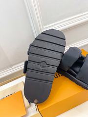 Fortok Louis Vuitton Pool Pillow Comfort Mule Black 1AHNQQ - 5