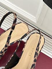 Fortok Gucci Heels Slings Spotted Leather 8.5cm - 3