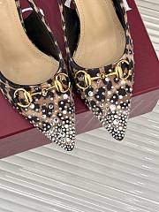 Fortok Gucci Heels Slings Spotted Leather 8.5cm - 6