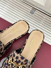 Fortol Gucci Flat Mule Spotted Leather - 3