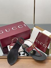 Fortok Gucci Women's Interlocking G Web sandal Gucci Rosso Ancora red - 6