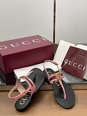 Fortok Gucci Women's Interlocking G Web sandal Gucci Pink - 6