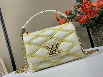 Fortok Louis Vuitton GO-14 PM White 20 x 14 x 9 cm