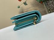 Fortok LV x TM Clea Wallet 25 SS Kabira Blue 11 x 8.5 x 3.5 cm - 3