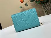 Fortok LV x TM Clea Wallet 25 SS Kabira Blue 11 x 8.5 x 3.5 cm - 4