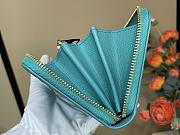 Fortok LV X TM Zippy Vertical Wallet Kabira Blue 19.5 x 10.5 x 2.5 cm   - 6