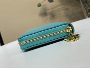 Fortok LV X TM Zippy Vertical Wallet Kabira Blue 19.5 x 10.5 x 2.5 cm   - 4