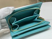 Fortok LV X TM Zippy Vertical Wallet Kabira Blue 19.5 x 10.5 x 2.5 cm   - 3